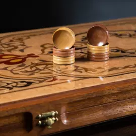 Нарды из красного дерева "Ветер пустыни"