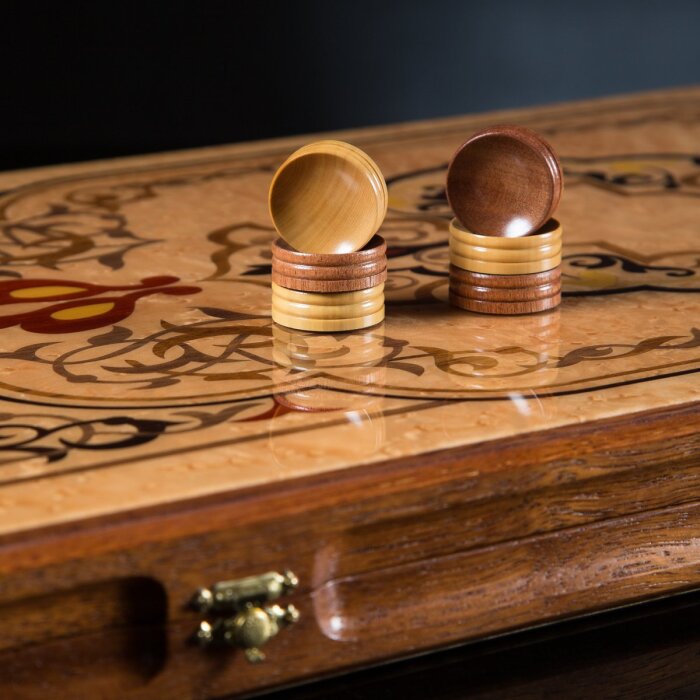 Mahogany backgammon "Desert Wind"