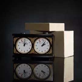 Chess clock made of maple "Empire"