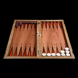 Нарды  из полевого дуба "Фэнтези" темный корпус