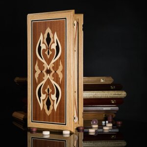 Backgammon made of oak "Salamander" light body