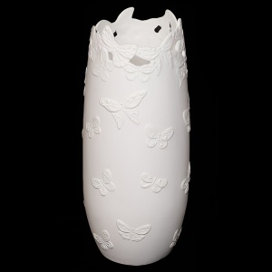 Porcelain flower vase "Butterflies"