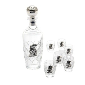 A set for vodka "Rooster" for 6 people
