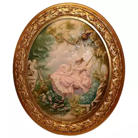 Bas-relief "On a swing"