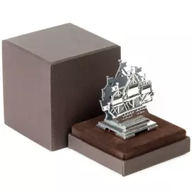 Подставка для визиток "Ленинград" из серебра