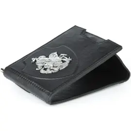 Зажим для денег "Георгий Победоносец" из телячьей кожи Зажим для денег "Георгий Победоносец" из телячьей кожи