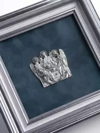 Настенное панно "Святая Троица" с серебром