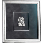 Настенное панно "Казанская Богоматерь" с серебром