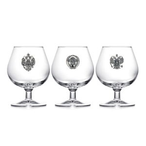 A set of cognac glasses of the "Epoch" for 3 persons