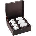 A set of porcelain coffee cups "Rodina" for 3 persons