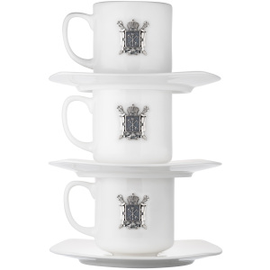 Porcelain coffee set "Petersburg" for 3 persons