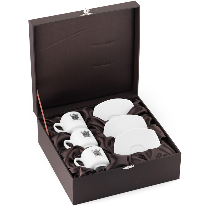 Porcelain coffee set "Petersburg" for 3 persons