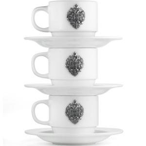 Porcelain coffee set "Empire" for 3 persons