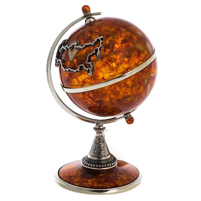 Souvenir made of amber "Globus"