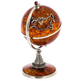 Amber souvenir "Globus"