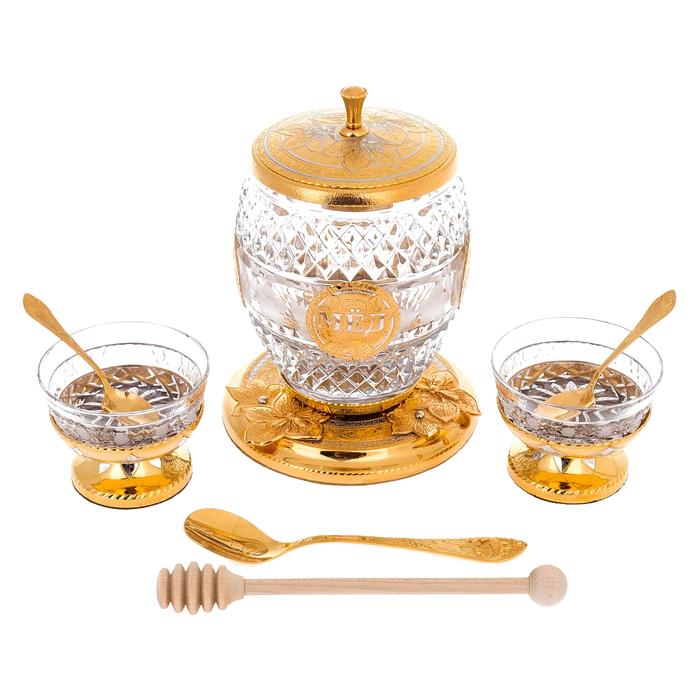 Honey set with bowls, Zlatoust