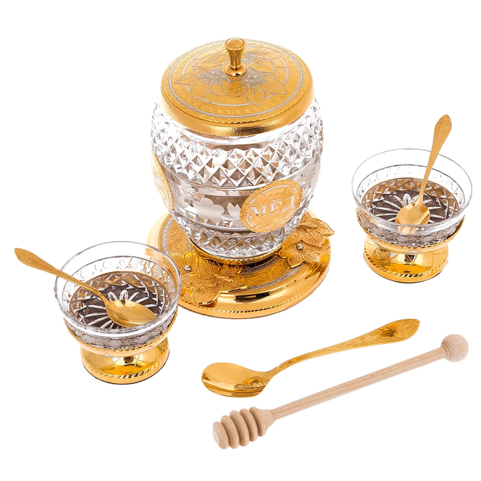Honey set with bowls, Zlatoust