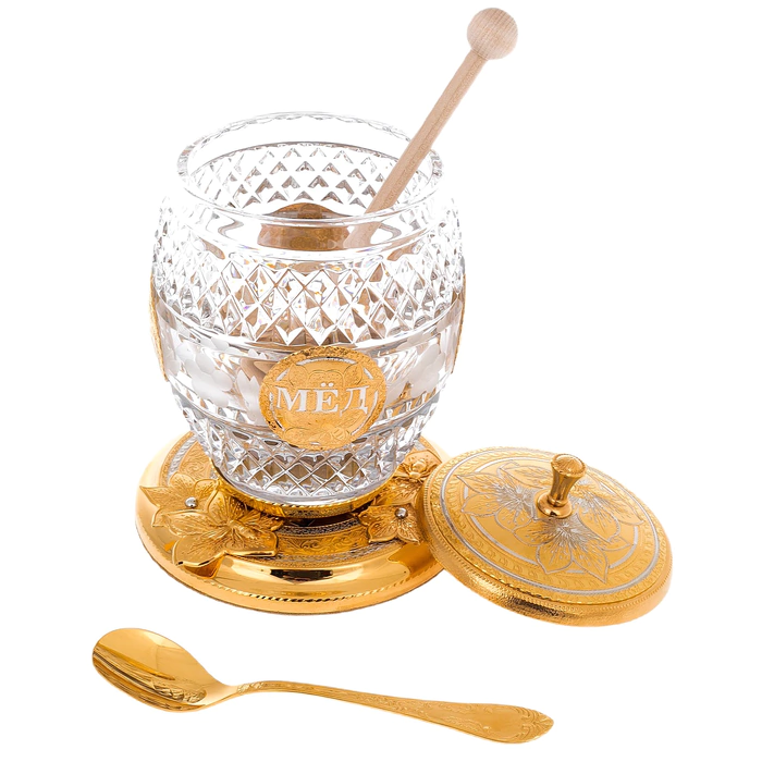 Honey set with bowls, Zlatoust