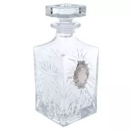 A set of glasses for whiskey "Grapes" with silver plating, for 6 people