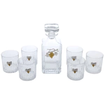 Набор для виски "Виноградная лоза" с посеребрением, на 6 персон