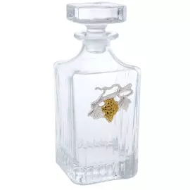 Grape Vine whiskey set with silver plating, for 6 persons