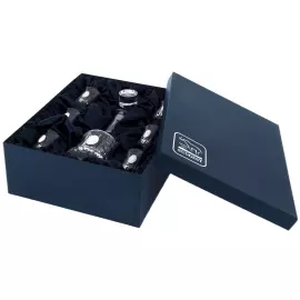 Faberge vodka set with silver plating, for 6 people