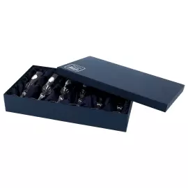 Набор бокалов для шампанского "Виноград" с посеребрением, на 6 персон