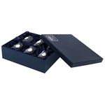 A set of glasses for whiskey "Grapes" with silver plating, for 6 people