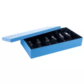 A set of Faberge wine glasses with silver plating, for 6 people