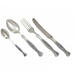 Столовый набор из серебра "Маргарита" на 1 персону