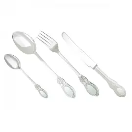 Столовый набор из серебра "Купеческий" на 1 персону