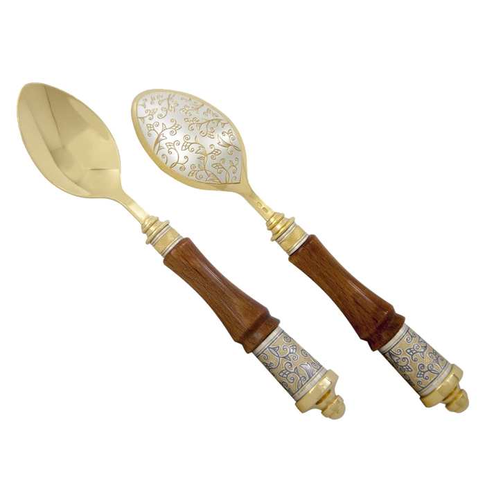 Silver gift set "Byzantium" for 1 person