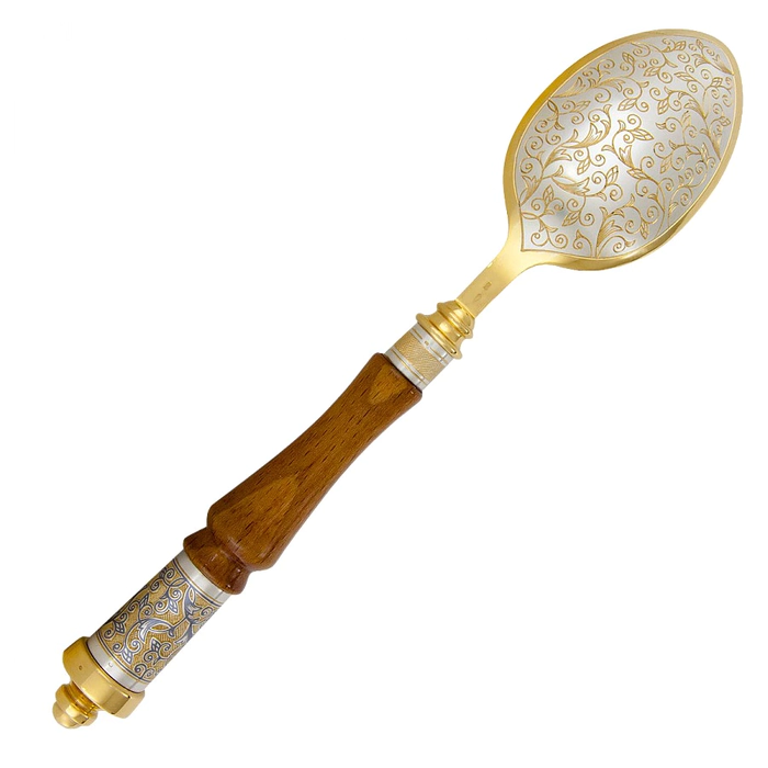 Silver gift set "Byzantium" for 1 person