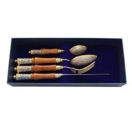 Подарочный набор из серебра "Византия" на 1 персону