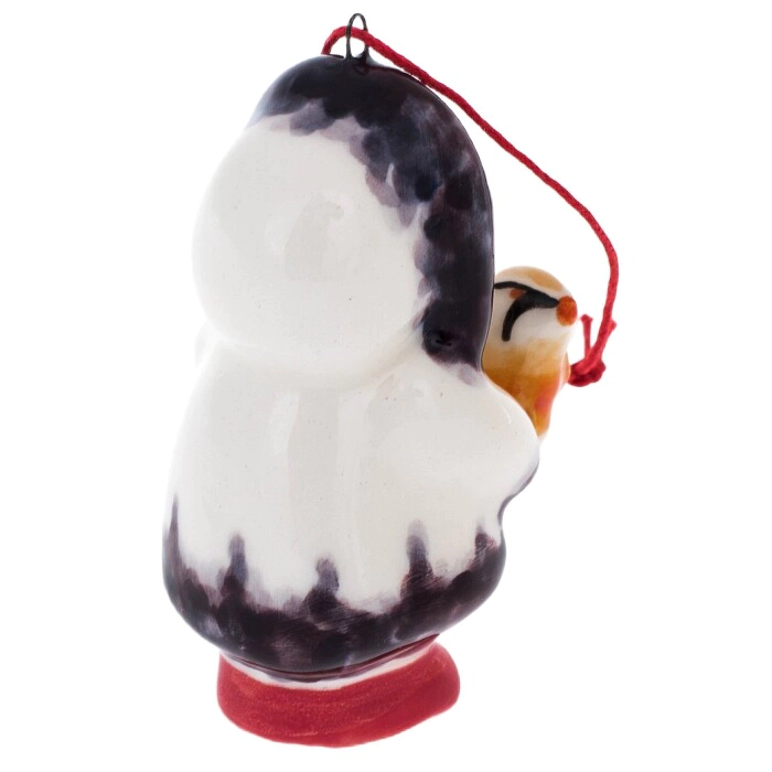 A set of porcelain Christmas tree toys "Girls" in a gift box