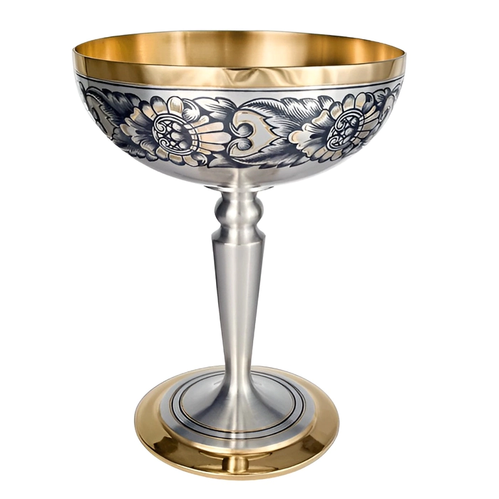 Silver Ice Cream Bowl