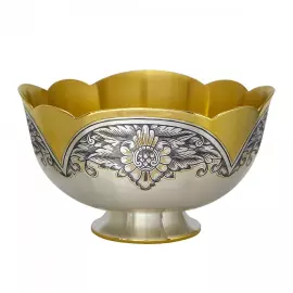 Серебряная ваза-салатница