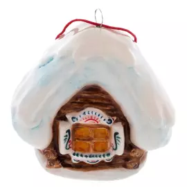 Набор фарфоровых ёлочных игрушек "Зима" в подарочной коробке