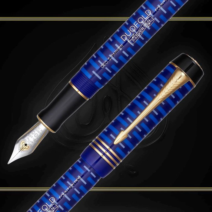 LAPIS LAZULI DUOFOLD 100TH fountain pen, pen F
