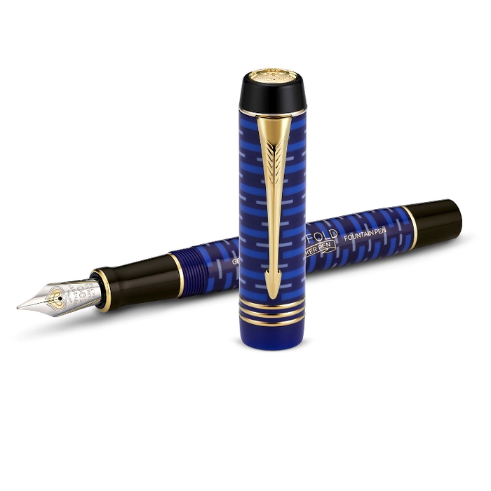 LAPIS LAZULI DUOFOLD 100TH fountain pen, pen F