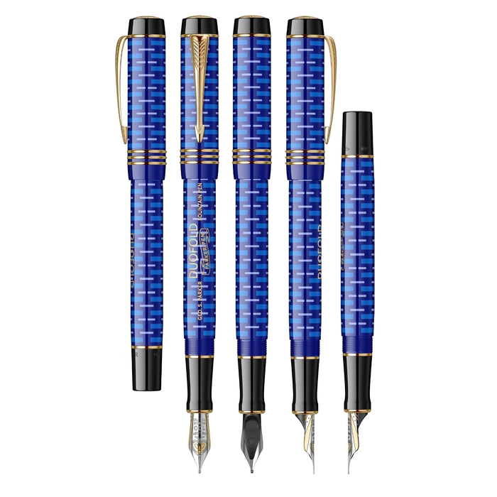 LAPIS LAZULI DUOFOLD 100TH fountain pen, pen F
