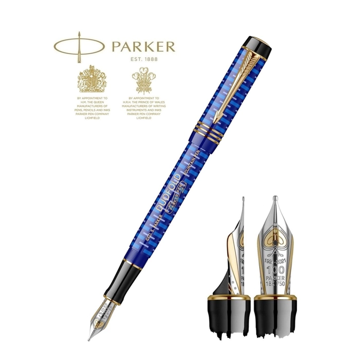 LAPIS LAZULI DUOFOLD 100TH fountain pen, pen F