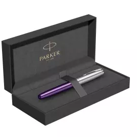 Parker Sonnet Essentials Violet SB Steel CT roller pen, pen F