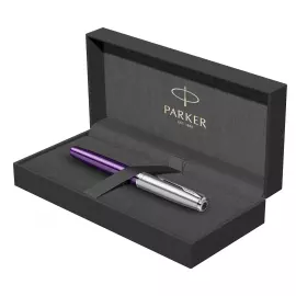 Parker Sonnet Essentials Violet SB Steel CT roller pen, pen F