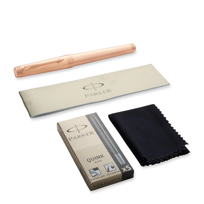 Parker Premier Monochrome F564 fountain pen, Pink Gold PVD