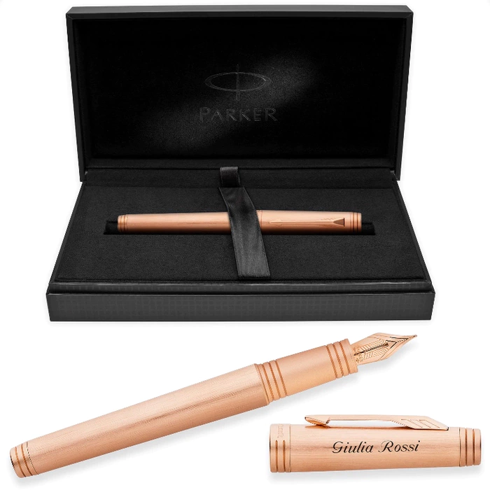 Parker Premier Monochrome F564 fountain pen, Pink Gold PVD