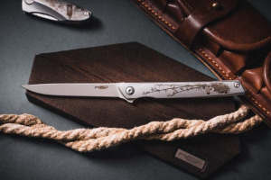 Folding knife NC Custom Stylus "Panda" (AUS-10, steel)