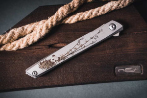 Folding knife NC Custom Stylus "Panda" (AUS-10, steel)
