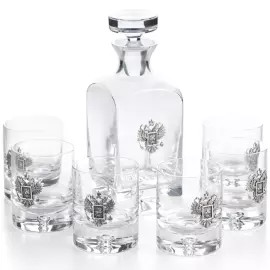 Набор для виски "Держава" с Гербом РФ, на 6 персон