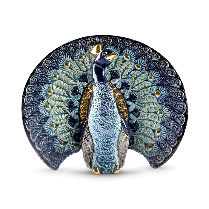 Sculpture "Blue Peacock"